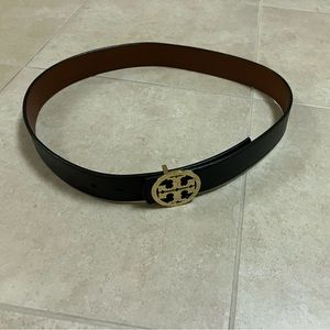 Tory Burch reversible black brown belt